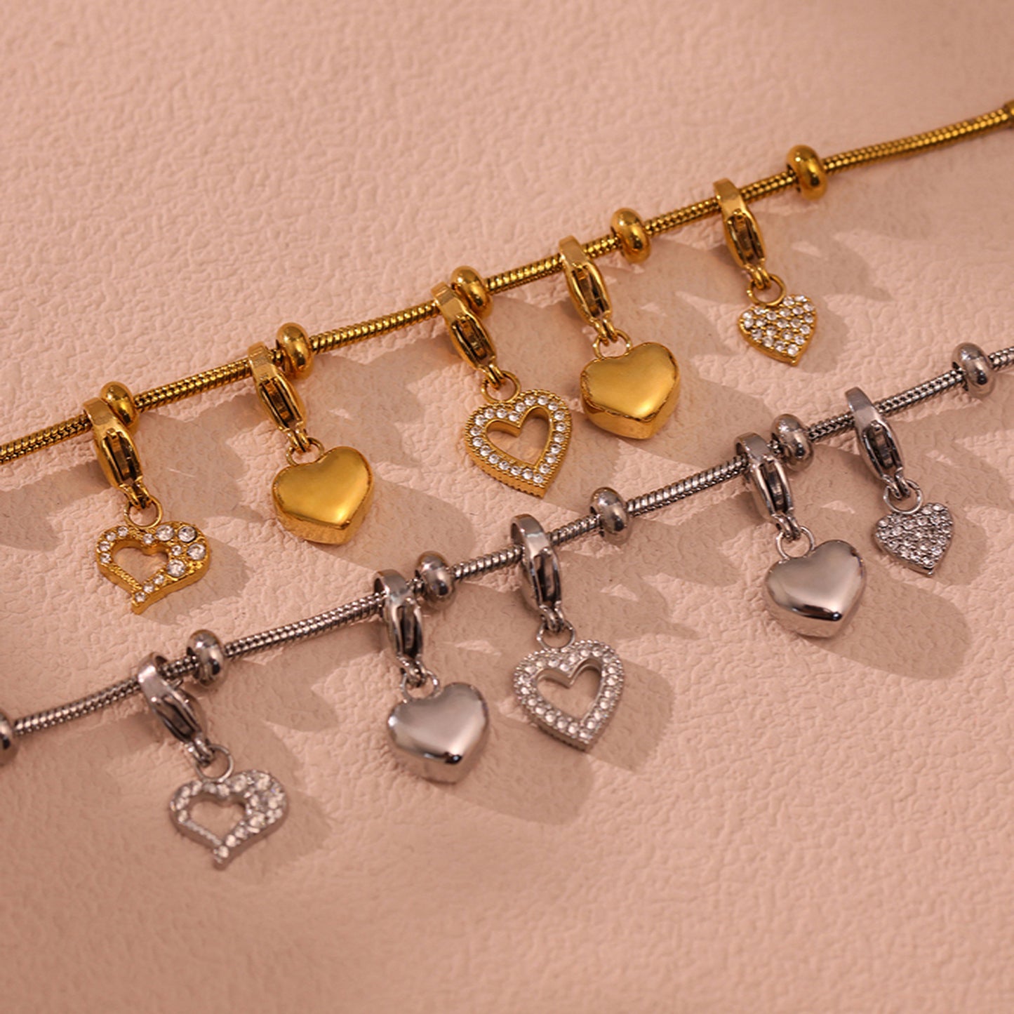 Heart Charm Bracelet