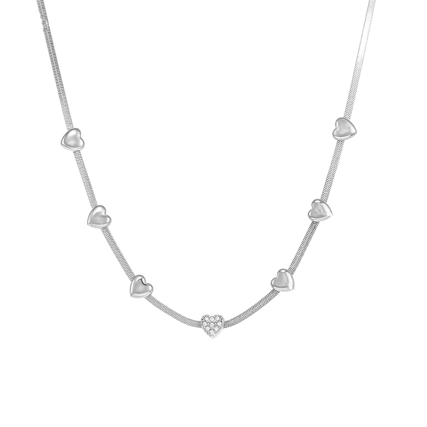 Pure Heart Chunky Chain Necklace