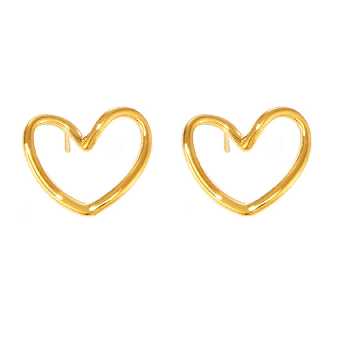 Minimalist Heart Earrings