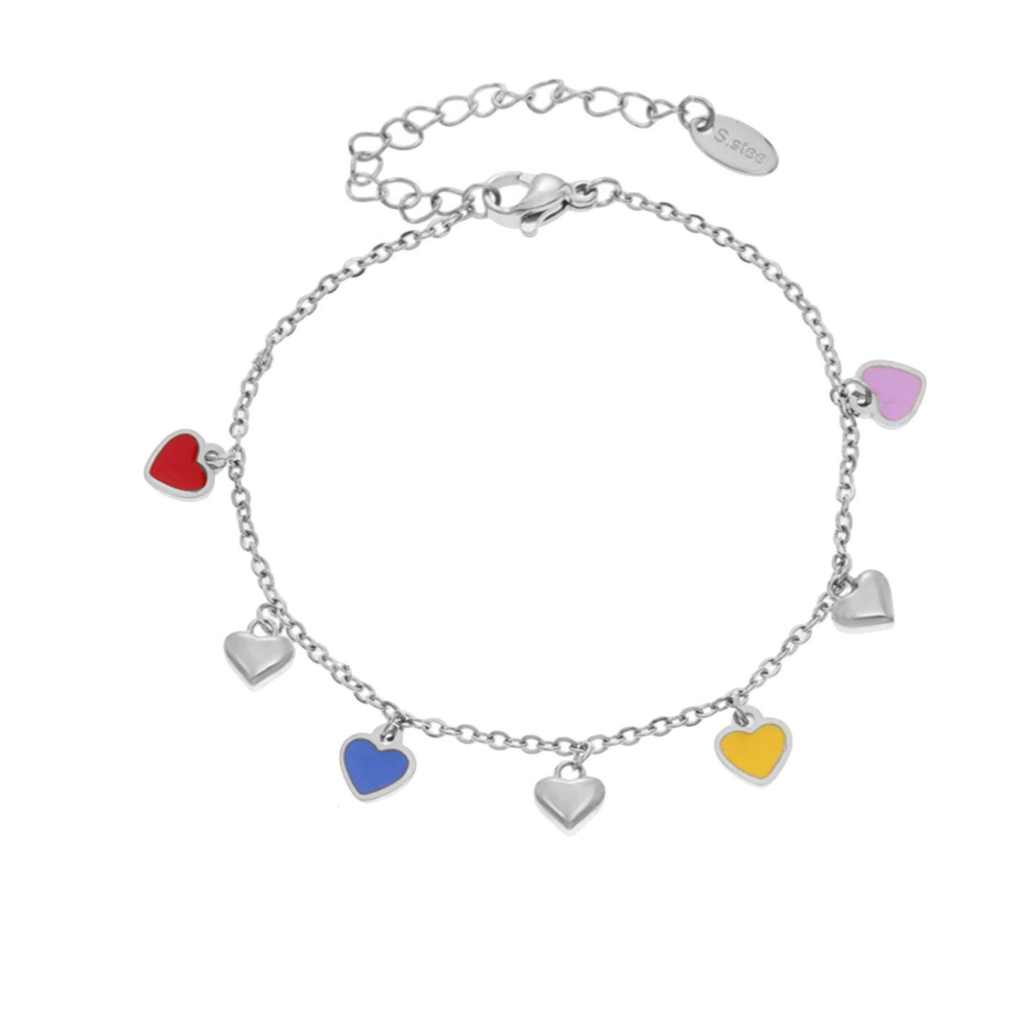 Colorful Heart Bracelet