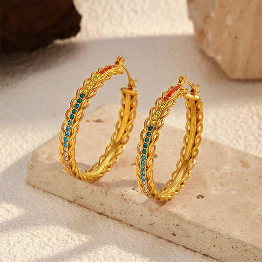 Vivid Hoop Earrings