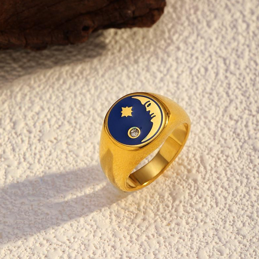 Astral Star Moon Ring
