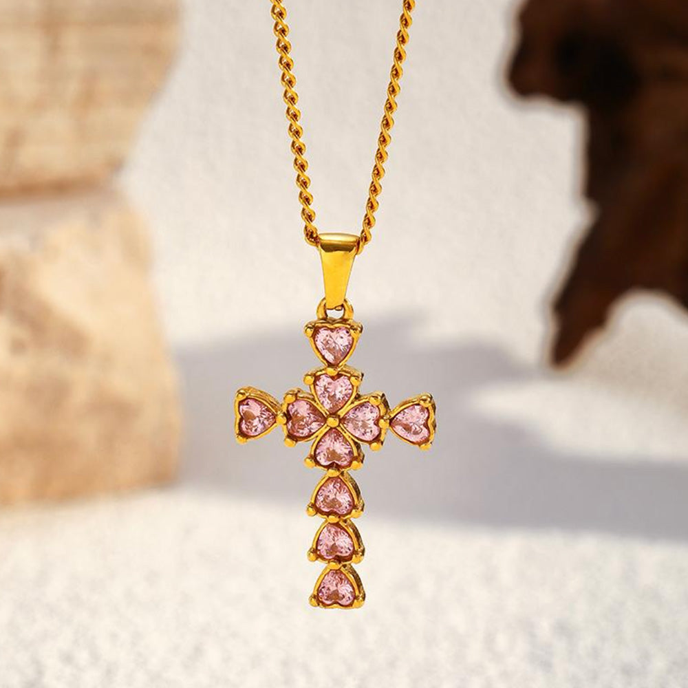 Amour Heart Cross Jewelry
