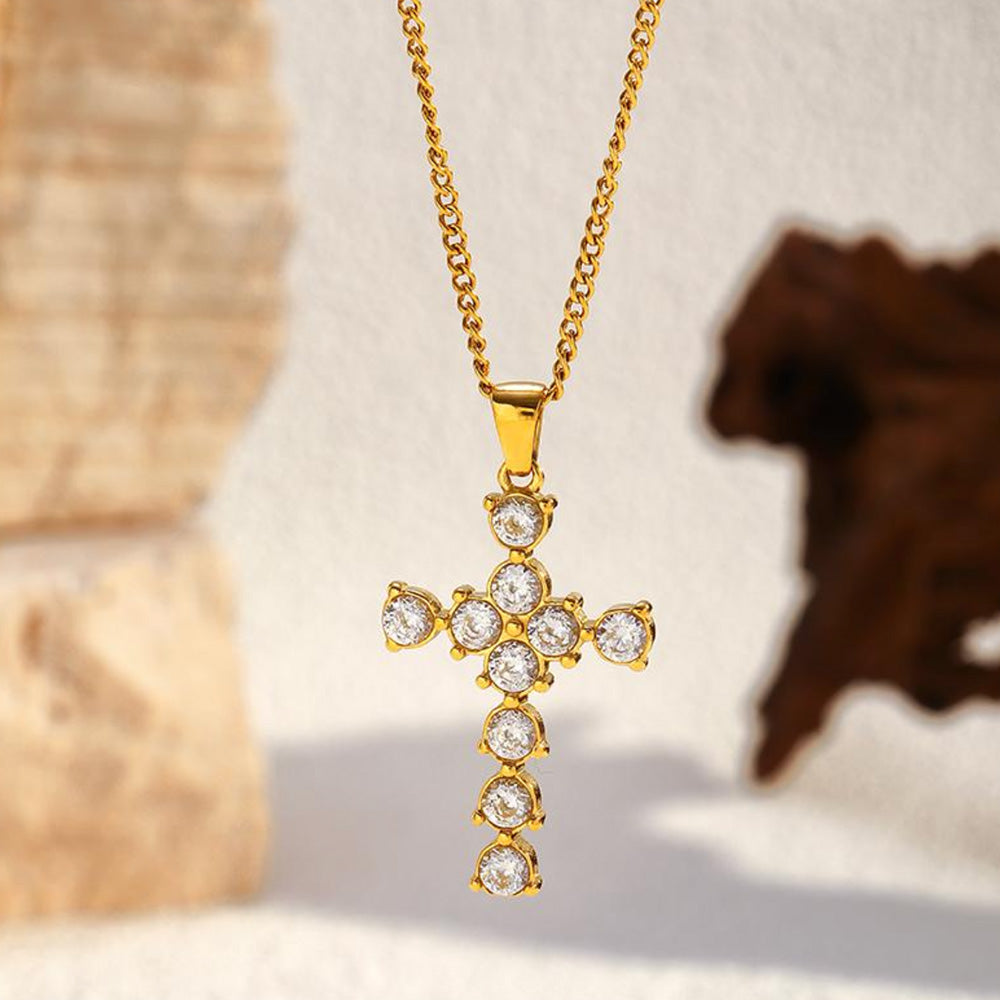 Seraph Hoop Cross Jewelry