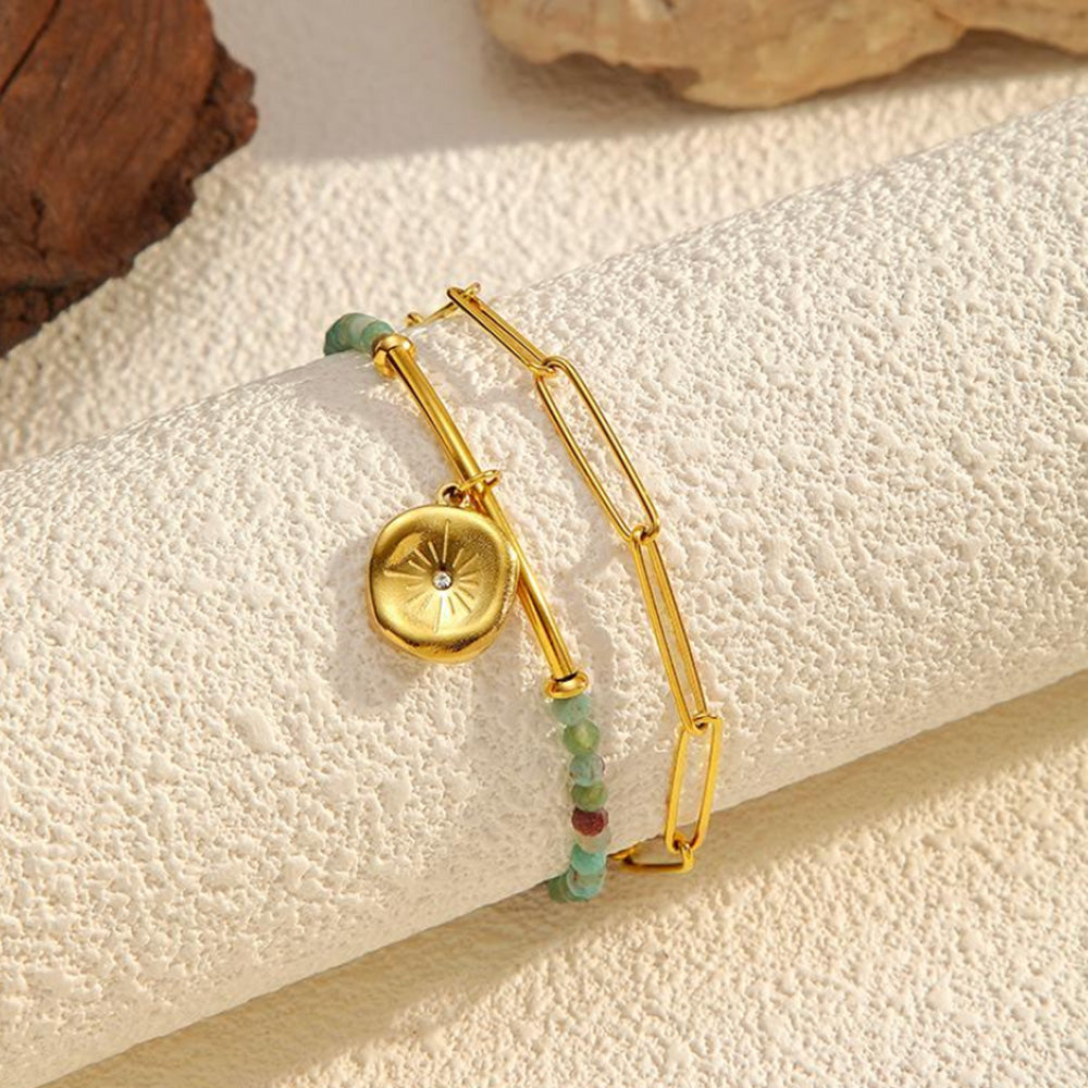Luna Sun Emerald Bracelet