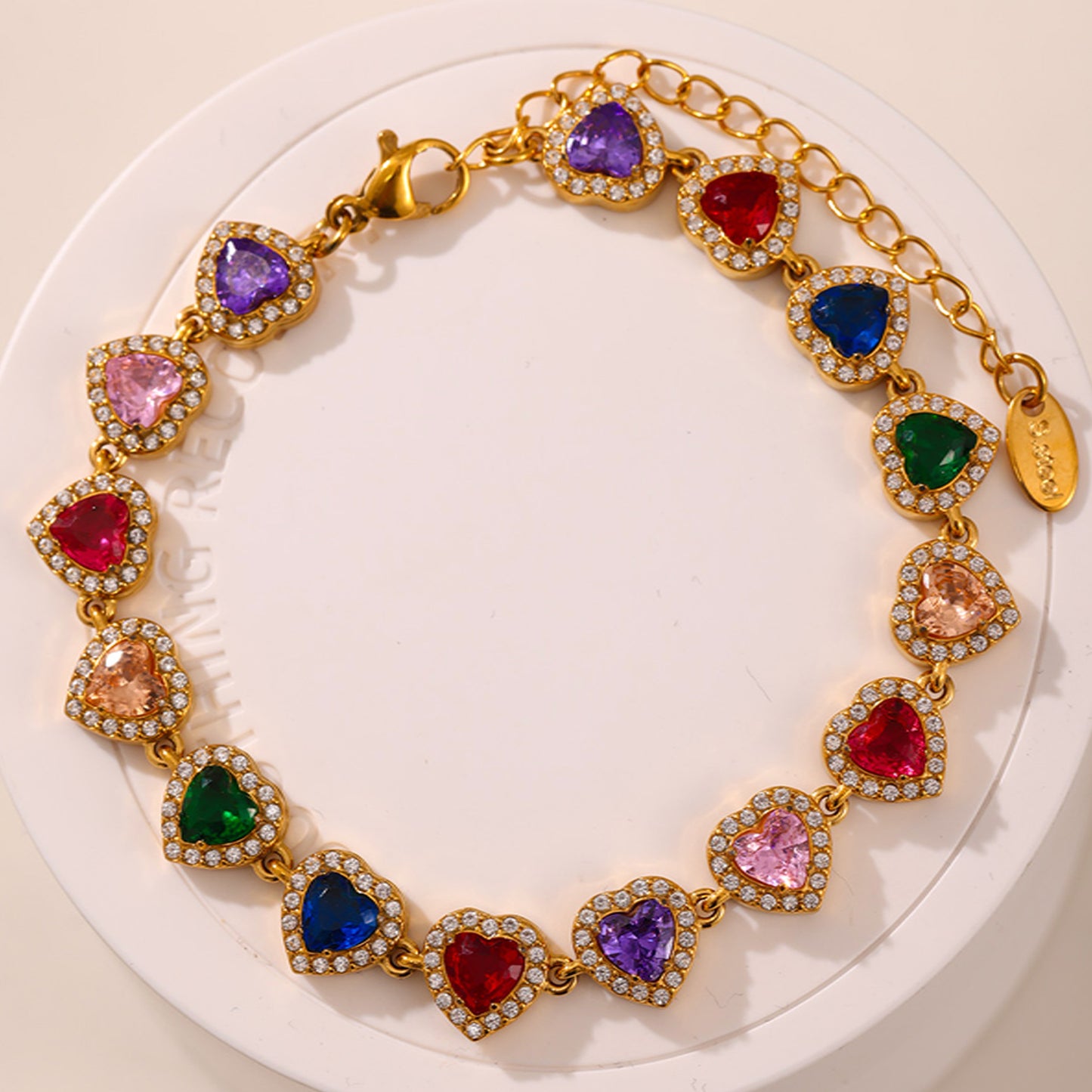 Colorful heart bracelet