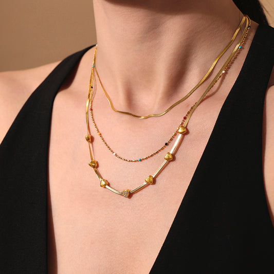 Pure Heart Chunky Chain Necklace