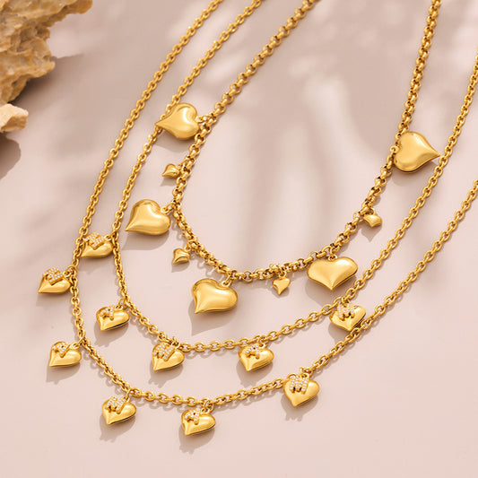 Big and Small Heart Necklace